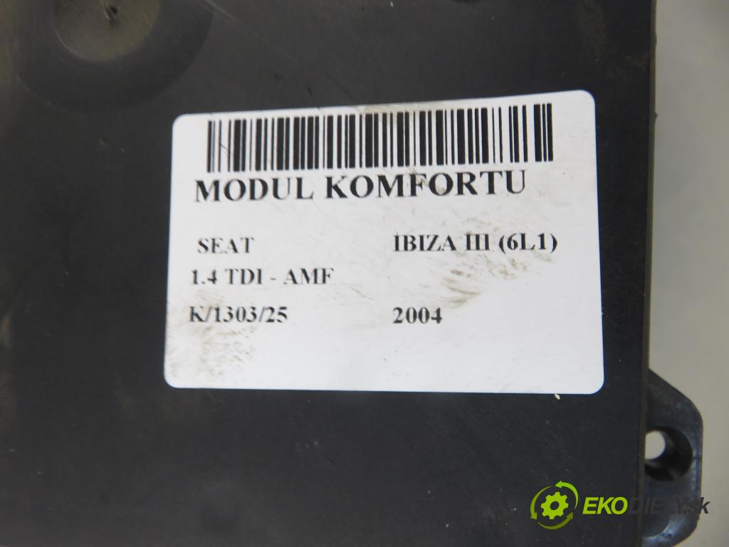 SEAT IBIZA III (6L1) HB 2004 55,00 1.4 TDI 75 - AMF 1422,00 MODUL komfortu 6Q1937049D ; 5WK48212D