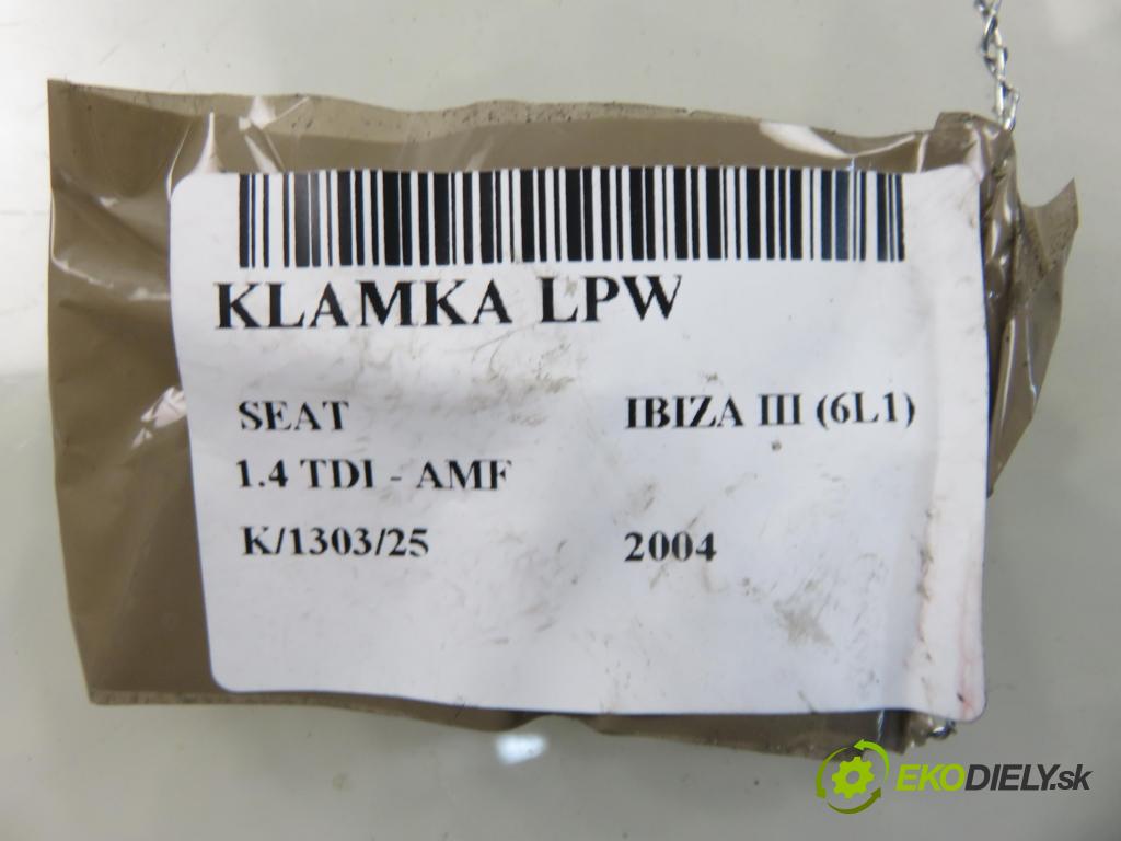 SEAT IBIZA III (6L1) HB 2004 55,00 1.4 TDI 75 - AMF 1422,00 klika LPW 6L1837113C