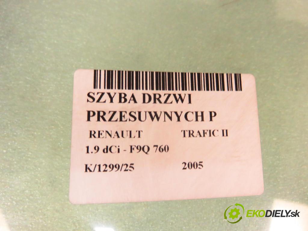 RENAULT TRAFIC II Skrzynia (FL) FURGON 2005 74,00 1.9 dCi - F9Q 760 1870,00 okno dveře posúvne P 