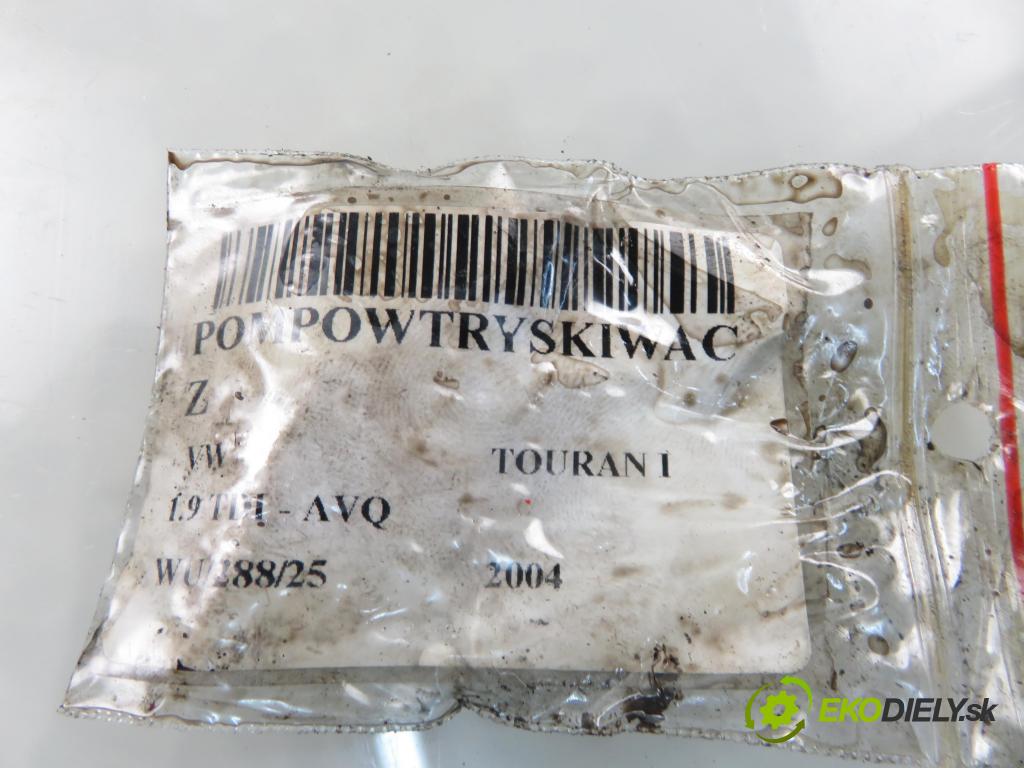 VW TOURAN (1T1, 1T2) MINIVAN 2004 74,00 1.9 TDI PD 100 - AVQ 1896,00 Vstrekovač 038130073AG ; 04144720215 (Vstrekovač paliva)