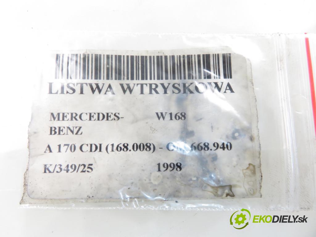 MERCEDES-BENZ KLASA A (W168) HB 1998 66,00 1.7 CDI 90 1689,00 snímač TLAK: paliva 0281002241 ; 6110780149
