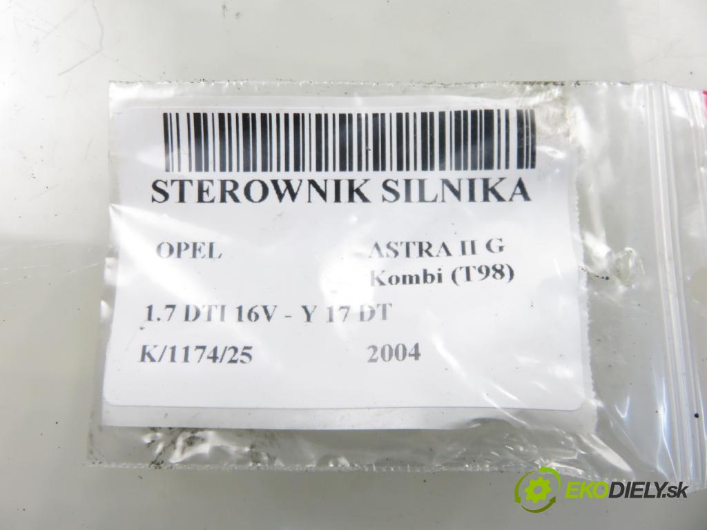 OPEL ASTRA G Kombi (T98) KOMBI 2004 55,00 1.7 DTI 16V - Y 17 DT 1686,00 řídící jednotka motora 8973743620 ; 21000087