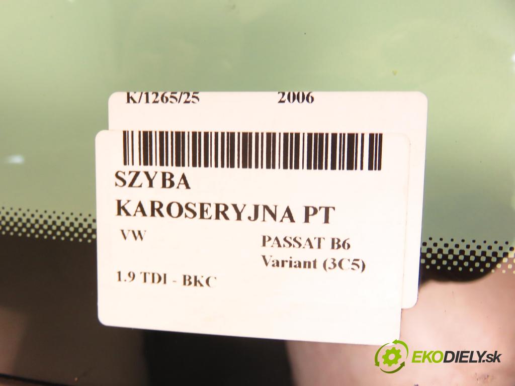 VW PASSAT B6 Variant (3C5) KOMBI 2006 77,00 1.9 TDI - BKC 1896,00 okno dveří PT