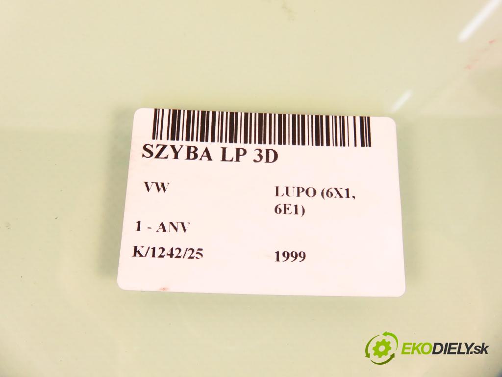 VW LUPO (6X1, 6E1) HB 1999 37,00 1.0 MPI 50 - ANV 999,00 okno LP 3D 