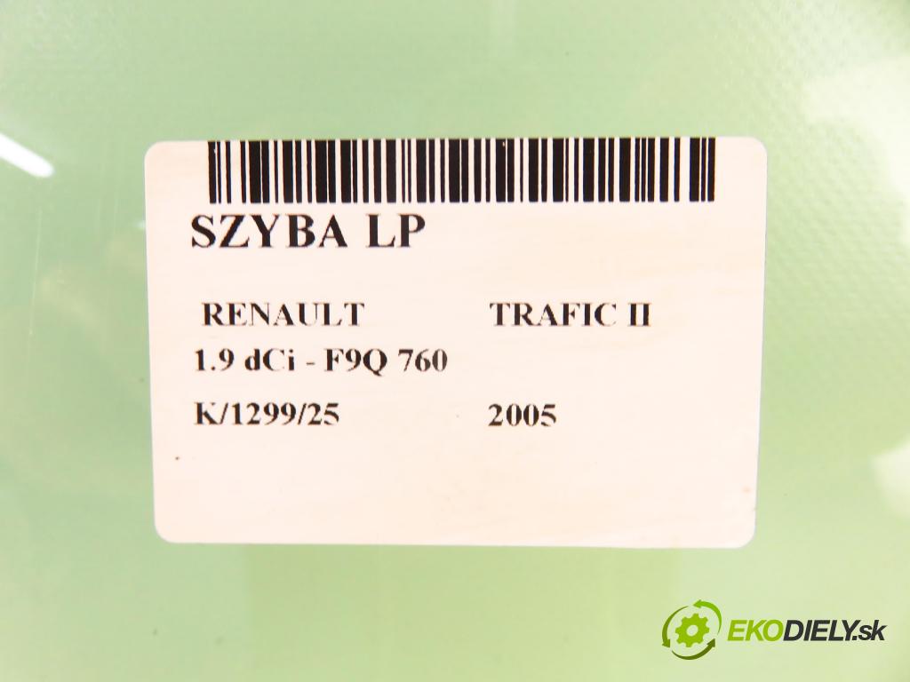 RENAULT TRAFIC II Skrzynia (FL) FURGON 2005 74,00 1.9 dCi - F9Q 760 1870,00 okno LP