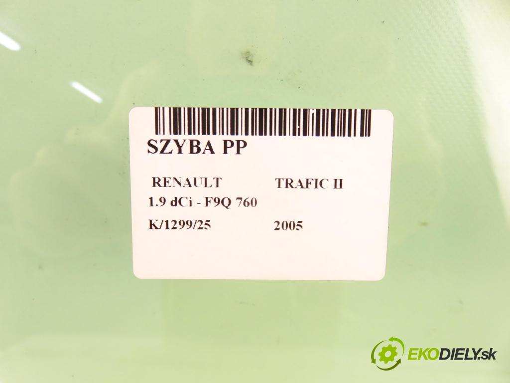RENAULT TRAFIC II Skrzynia (FL) FURGON 2005 74,00 1.9 dCi - F9Q 760 1870,00 okno PP