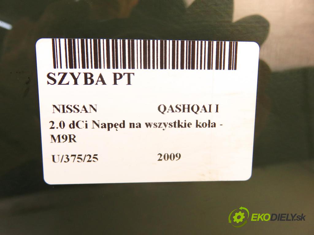 NISSAN QASHQAI / QASHQAI +2 I (J10, JJ10) CROSSOVER 2009 110,00 2.0 dCi Napęd na wszystkie koła - M9R 1995,00 okno PT 