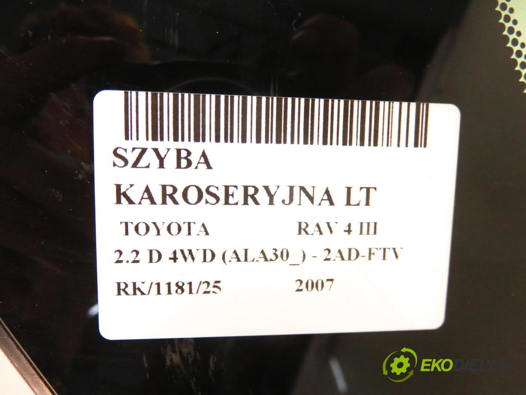 TOYOTA RAV 4 III (_A3_) SUV 2007 100,00 2.2 D 4WD (ALA30_) 136 - 2AD-FTV 2231,00 okno dveří LT