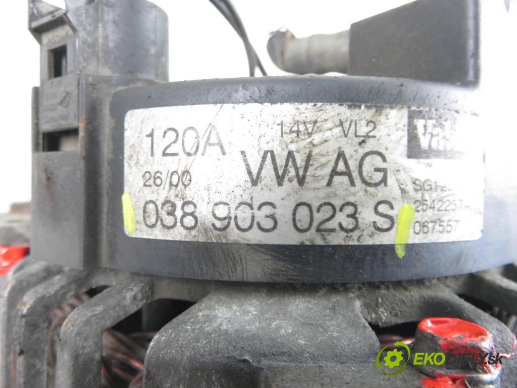 SEAT LEON (1M1) HB 2001 81,00 1.9 TDI 110 - ASV 1896,00 Alternátor 038903023S (Alternátor)