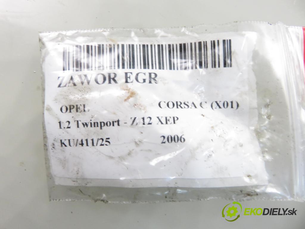 OPEL CORSA C (X01) HB 2006 59,00 1.2 16V Twinport 80 - Z 12 XEP 1229,00 VENTIL: EGR 72287512 ; 55556720