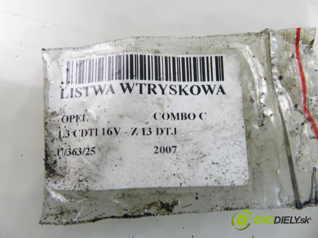 OPEL COMBO C FURGON 2007 55,00 1.3 CDTI 16V - Z 13 DTJ 1248,00 Lišta vstrekovacia 0445214086 ; 55211906 ; 0281002507 (Vstrekovacia lišta)