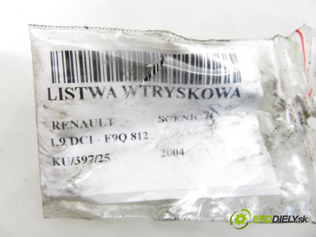 RENAULT SCENIC II (JM0/1_) MINIVAN 2004 88,00 1.9 DCI - F9Q 812 1870,00 Lišta vstrekovacia 0445214024 ; 8200347176 ; 0281002522 (Vstrekovacia lišta)
