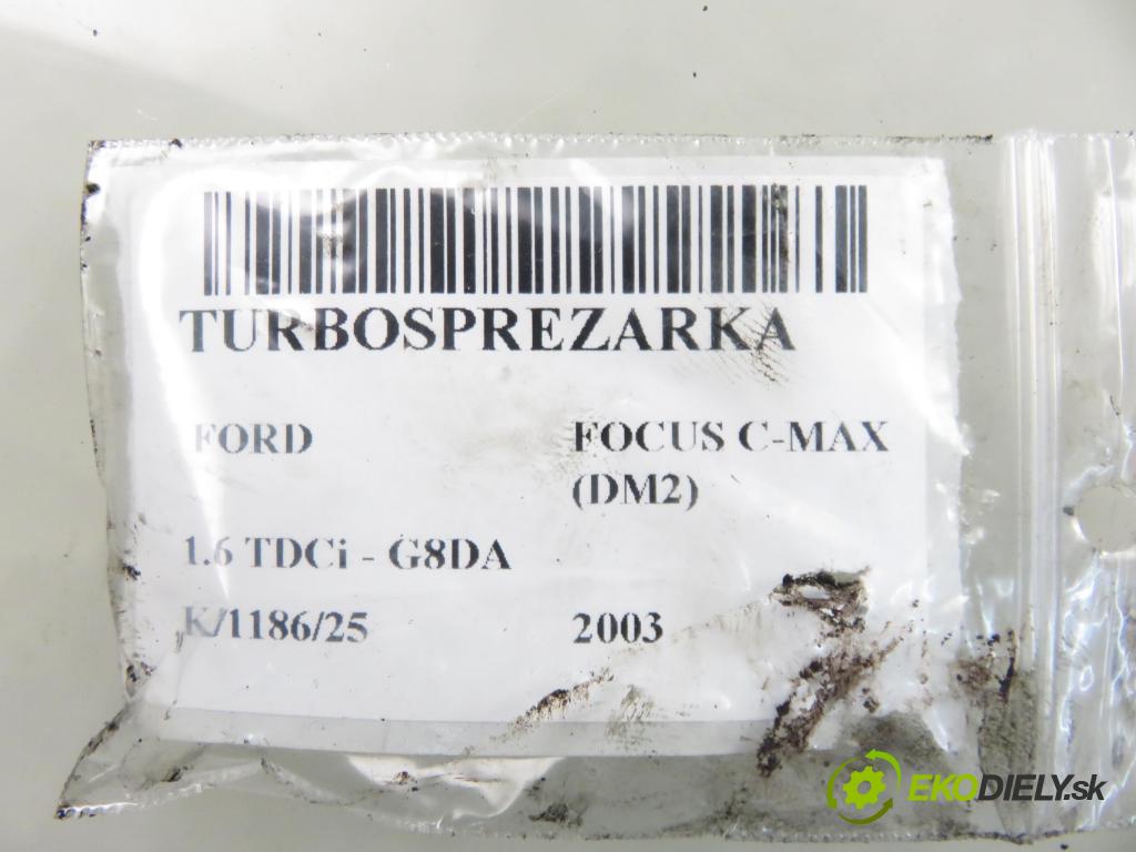 FORD FOCUS C-MAX (DM2) MINIVAN 2003 80,00 1.6 TDCi 109 - G8DA 1560,00 Turbodúchadlo 9651839880 (Turbodúchadlo (kompletné))