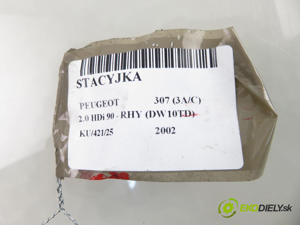 PEUGEOT 307 (3A/C) HB 2002 66,00 2.0 HDi 90 - RHY (DW10TD) 1997,00 spinačka 9632897680 (Spínacia skrinka)