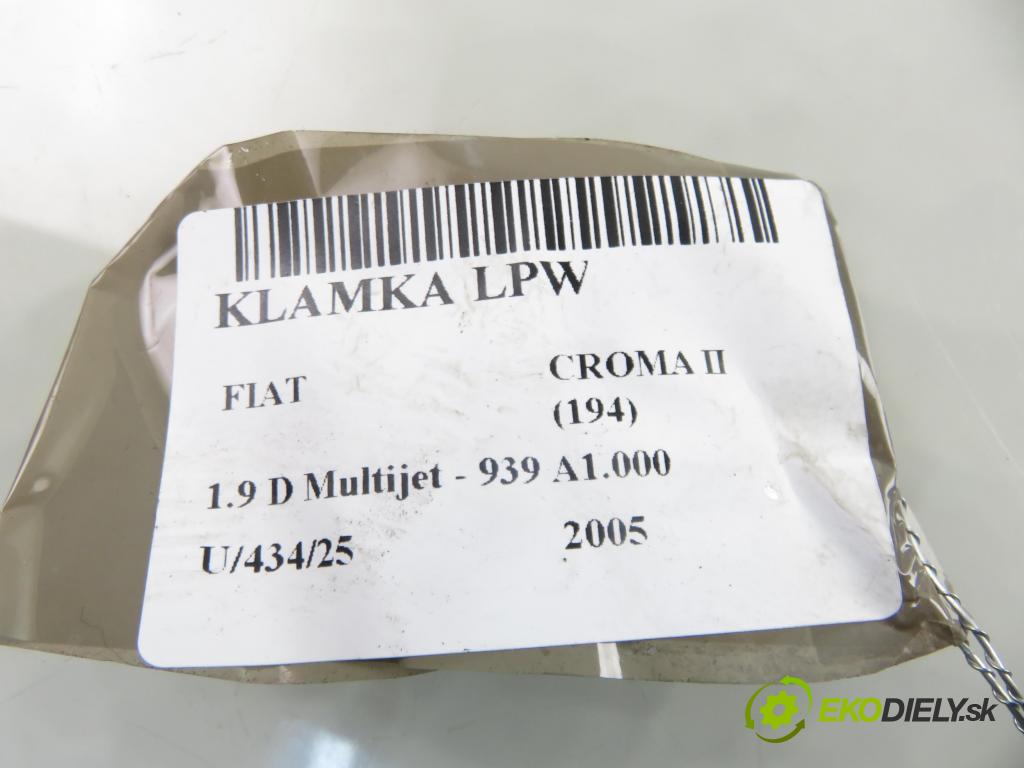 FIAT CROMA (194_) KOMBI 2005 88,00 1.9 D Multijet 120 - 939 A1.000 1910,00 klika LPW 