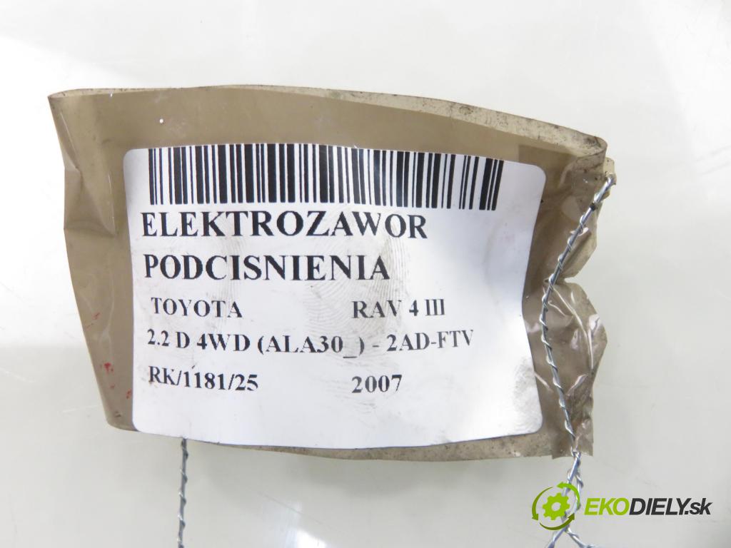 TOYOTA RAV 4 III (_A3_) SUV 2007 100,00 2.2 D 4WD (ALA30_) 136 - 2AD-FTV 2231,00 ELEKTROVENTIL: VAKUUM: 258190R011 ; 70051308