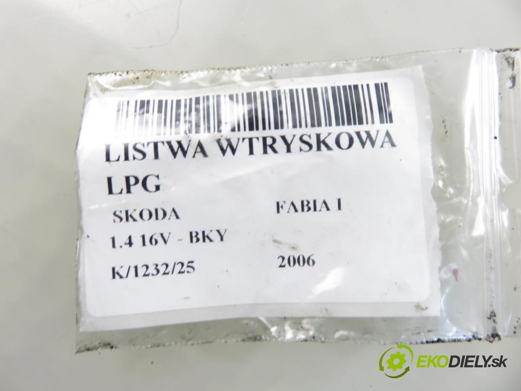 SKODA FABIA I (6Y2) HB 2006 55,00 1.4 16V - BKY 1390,00 lišta vstřikovací LPG 09SQ99020021 ; 67R010185
