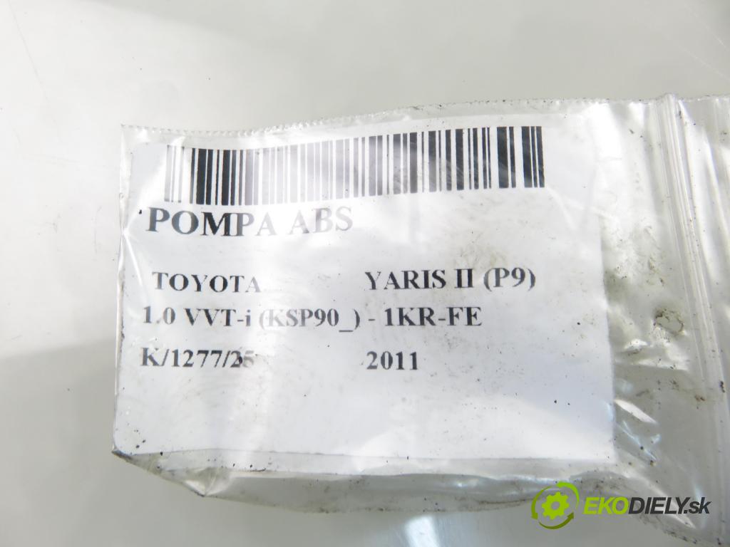 TOYOTA YARIS (_P9_) HB 2011 51,00 1.0 VVT-i (KSP90_) - 1KR-FE 998,00 Pumpa ABS 06210958563 ; 895410D140 (Pumpa ABS)