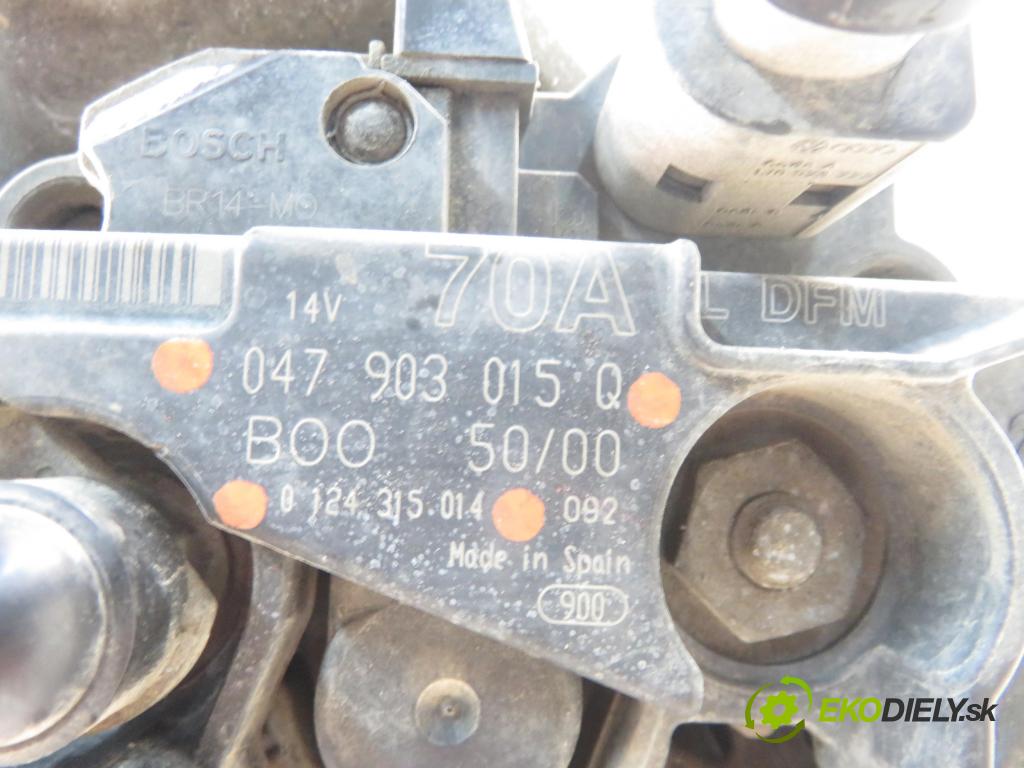SKODA FABIA I (6Y2) HB 2001 44,00 1.4 MPi 60 - AZE 1397,00 Alternátor 047903015Q ; 0124315014 (Alternátor)
