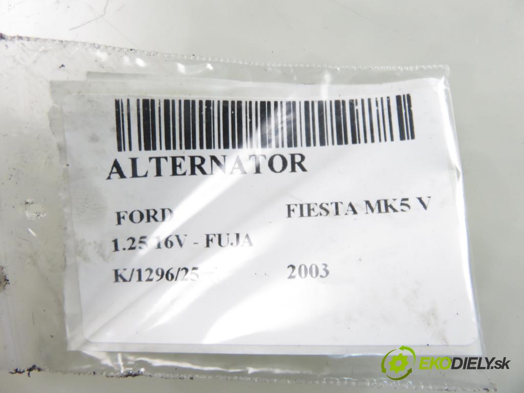 FORD FIESTA V (JH_, JD_) HB 2003 55,00 1.25 16V - FUJA 1242,00 Alternátor 2S6T10300DB ; A005TA7792 (Alternátor)