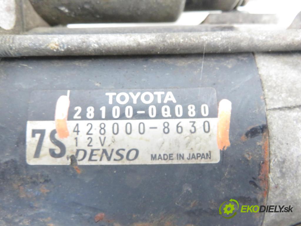 TOYOTA YARIS (_P9_) HB 2011 51,00 1.0 VVT-i (KSP90_) - 1KR-FE 998,00 Štartér 281000Q080 ; 4280008630 (Štartér)