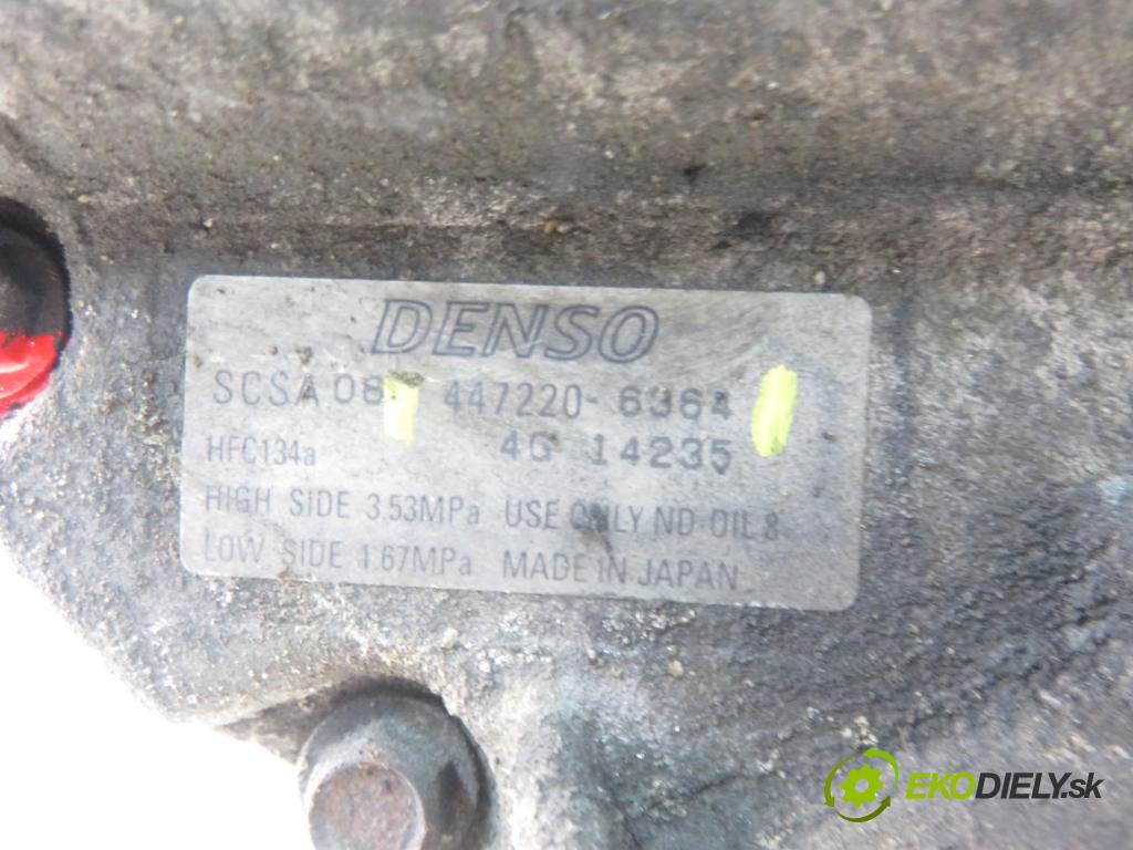 TOYOTA COROLLA (_E12_) HB 2004 66,00 2.0 D-4D 1995,00 KOMPRESOR: klimatizácie 4472206364 (Kompresor klimatizácie)