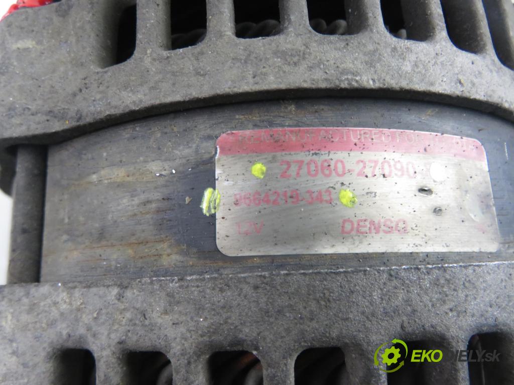 TOYOTA COROLLA (_E12_) HB 2004 66,00 2.0 D-4D 1995,00 Alternátor 2706027090 ; 9664219343 (Alternátor)