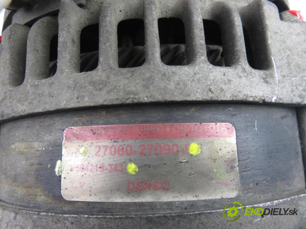 TOYOTA COROLLA (_E12_) HB 2004 66,00 2.0 D-4D 1995,00 Alternátor 2706027090 ; 9664219343 (Alternátor)