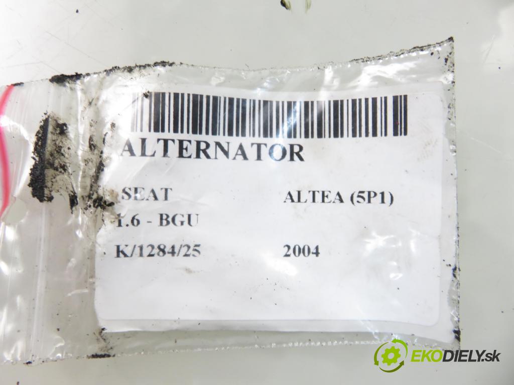 SEAT ALTEA (5P1) HB 2004 75,00 1.6 102 1595,00 Alternátor 06F903023F ; 0124525066 (Alternátor)