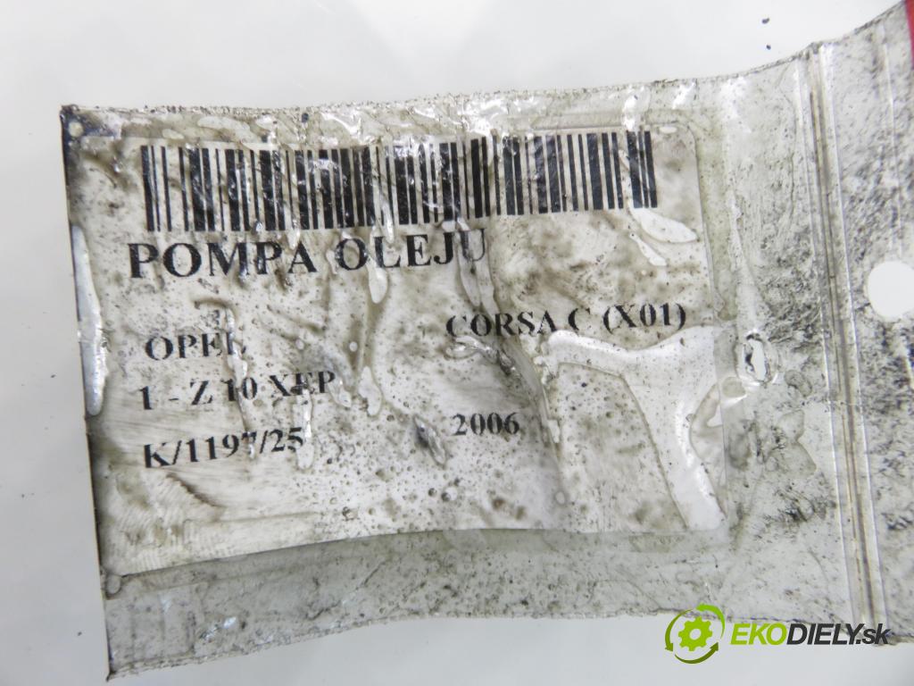 OPEL CORSA C (X01) HB 2006 44,00 1 - Z 10 XEP 998,00 Pumpa oleja 55556309 (Olejová pumpa)