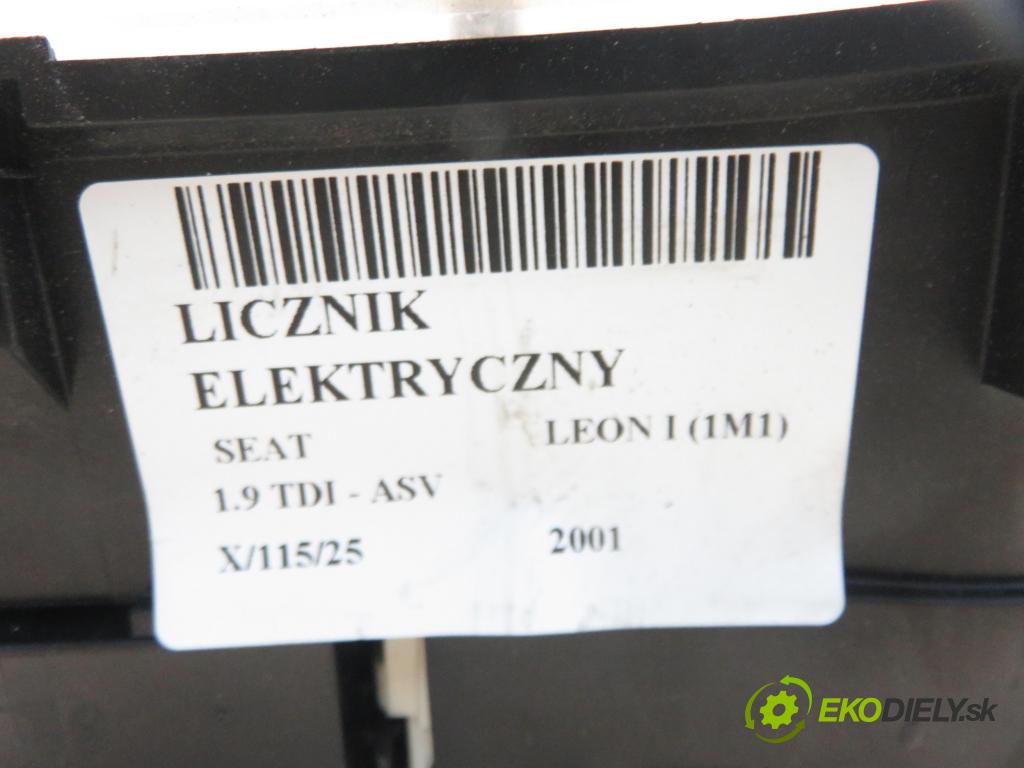 SEAT LEON (1M1) HB 2001 81,00 1.9 TDI 110 - ASV 1896,00 prístrojovka elektrický 1M0920821B