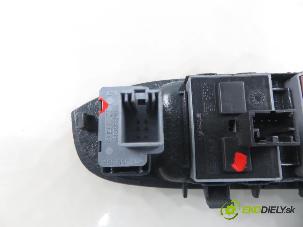 SEAT IBIZA III (6L1) HB 2004 55,00 1.4 TDI 75 - AMF 1422,00 Panel ovládaní oken 6L1867171C