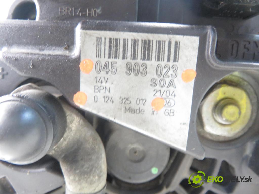 SEAT IBIZA III (6L1) HB 2004 55,00 1.4 TDI 75 - AMF 1422,00 Alternátor 045903023 ; 0124325012 (Alternátor)
