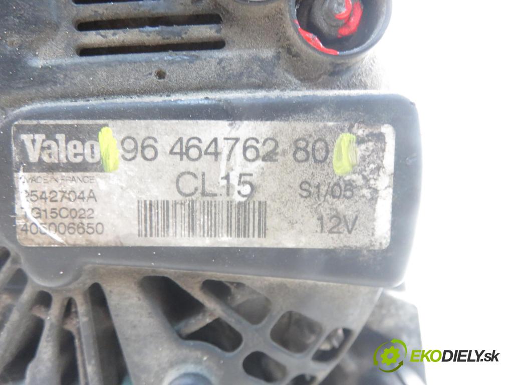 PEUGEOT 206 liftback (2A/C) HB 2004 50,00 1.4 HDi 8V 70 - 8HZ 1398,00 Alternátor 9646476280 (Alternátor)