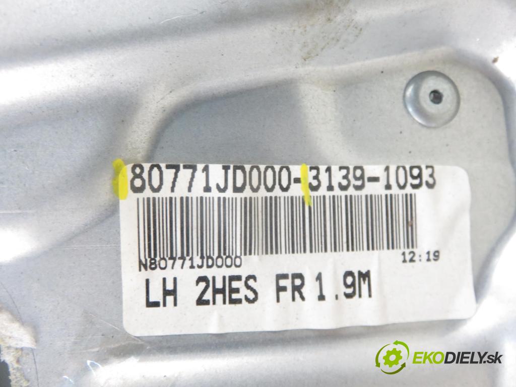 NISSAN QASHQAI / QASHQAI +2 I (J10, JJ10) CROSSOVER 2009 110,00 2.0 dCi Napęd na wszystkie koła - M9R 1995,00 mechanismus oken 80771JD000