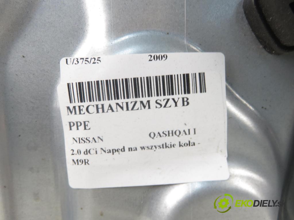 NISSAN QASHQAI / QASHQAI +2 I (J10, JJ10) CROSSOVER 2009 110,00 2.0 dCi Napęd na wszystkie koła - M9R 1995,00 mechanismus oken PPE 80770JD00A