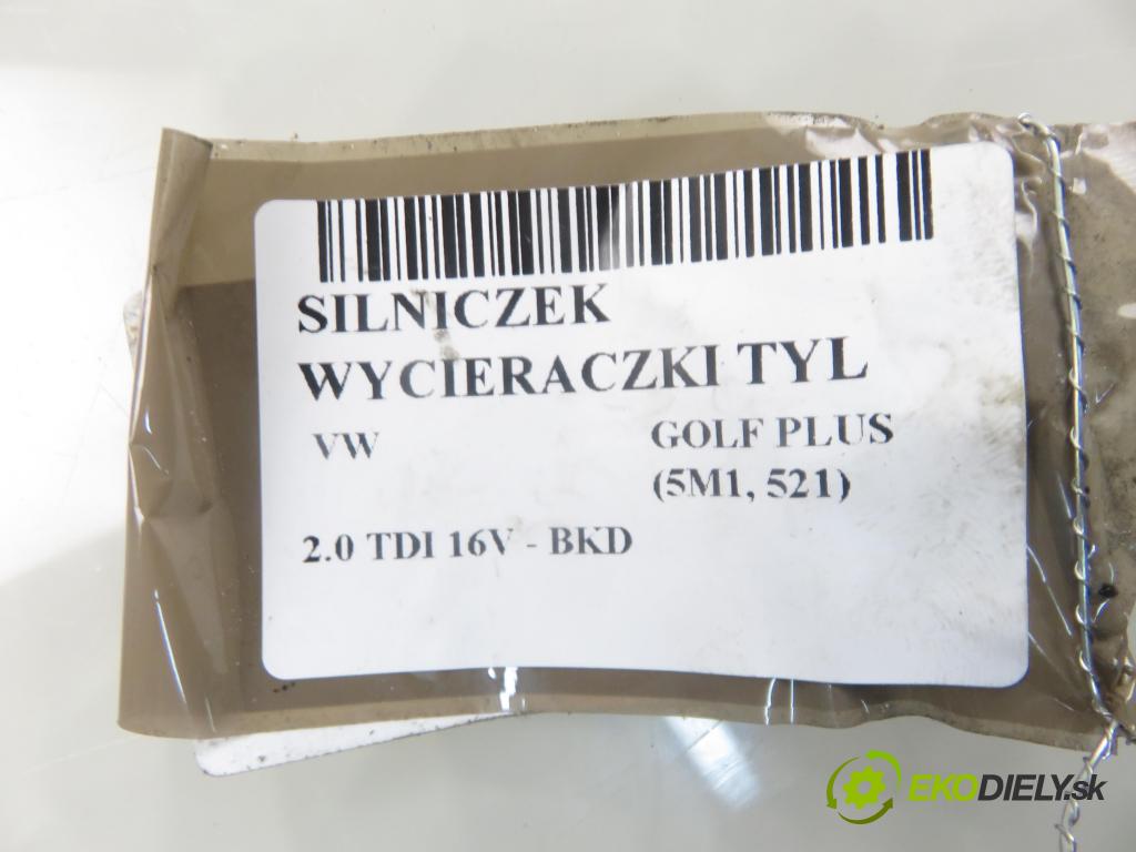 VW GOLF PLUS (5M1, 521) MINIVAN 2005 103,00 2.0 TDI 16V - BKD 1968,00 motorek stěrače ZADNÍ: 0390201809 ; 5M0955711