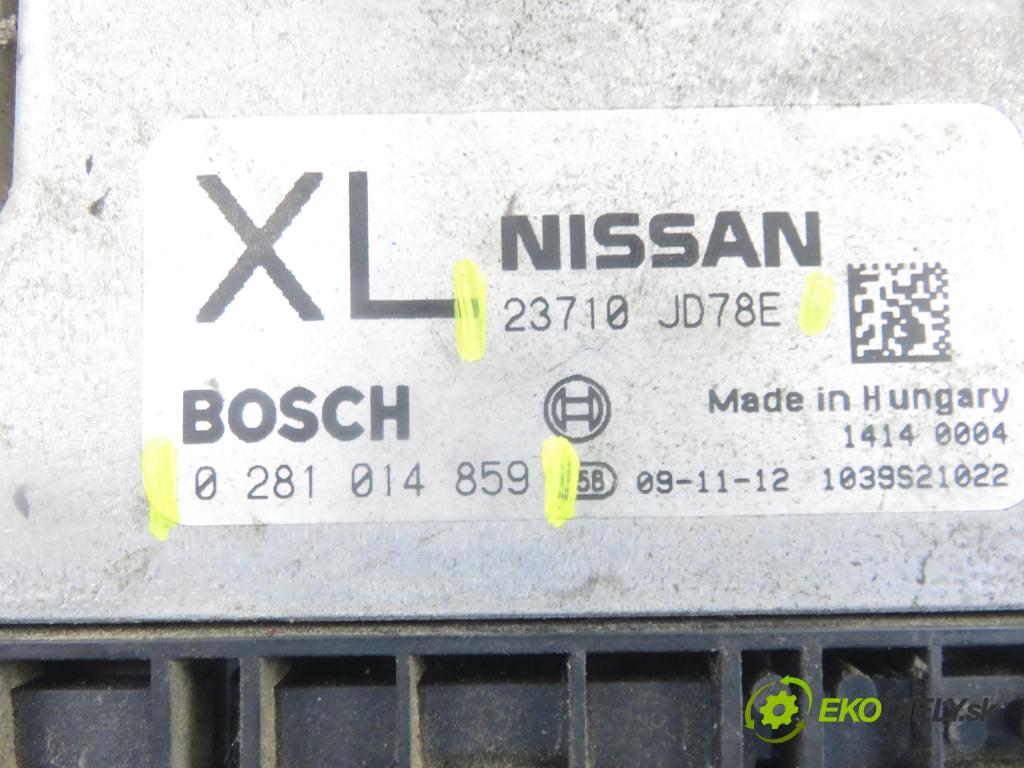 NISSAN QASHQAI / QASHQAI +2 I (J10, JJ10) CROSSOVER 2009 110,00 2.0 dCi Napęd na wszystkie koła - M9R 1995,00 řídící jednotka motora 23710JD78E ; 0281014859