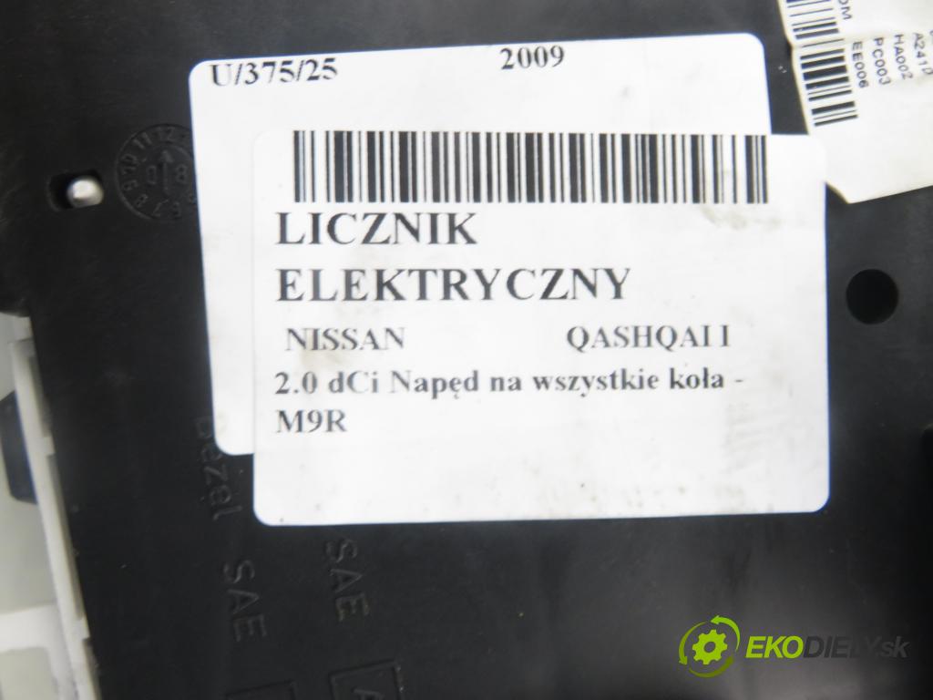 NISSAN QASHQAI / QASHQAI +2 I (J10, JJ10) CROSSOVER 2009 110,00 2.0 dCi Napęd na wszystkie koła - M9R 1995,00 prístrojovka elektrický JD73C