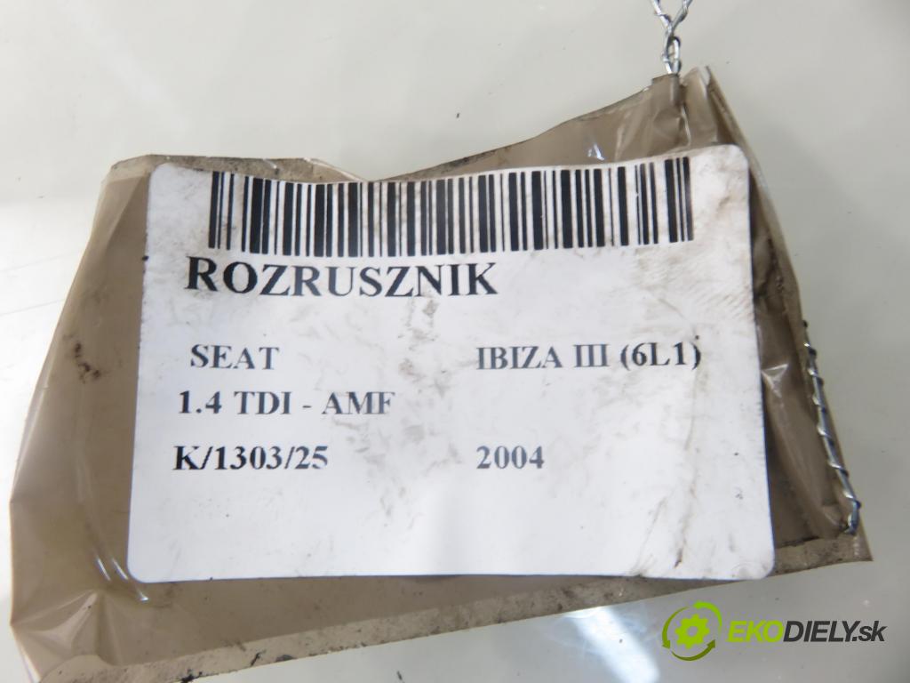 SEAT IBIZA III (6L1) HB 2004 55,00 1.4 TDI 75 - AMF 1422,00 Štartér 0001125042 ; 02A911024D (Štartér)