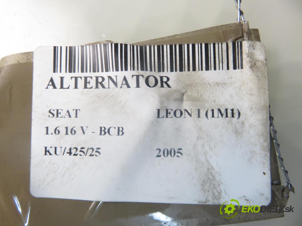 SEAT LEON (1M1) HB 2005 77,00 1.6 16 V - BCB 1598,00 Alternátor 06A903026 ; 0124325137 (Alternátor)