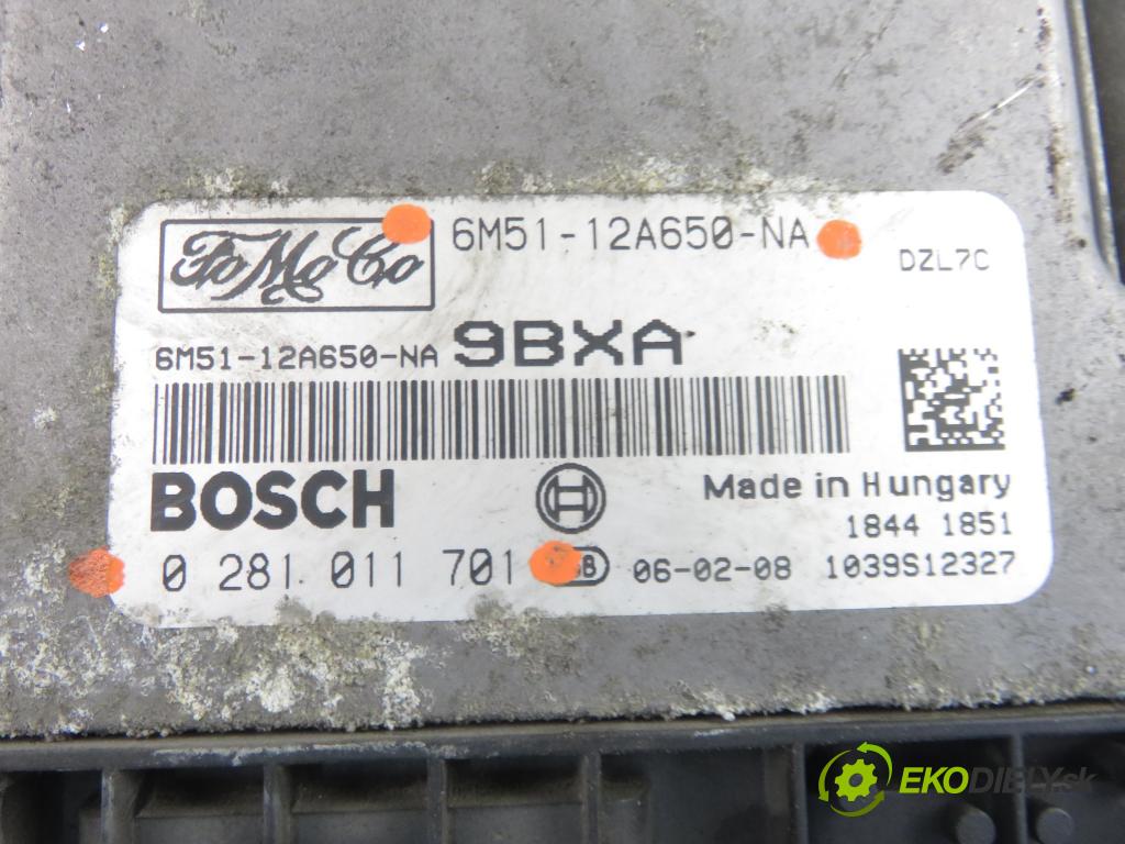 FORD FOCUS II Turnier (DA_, FFS, DS) KOMBI 2006 66,00 1.6 TDCI 90 1560,00 řídící jednotka motora 6M5112A650NA ; 0281011701