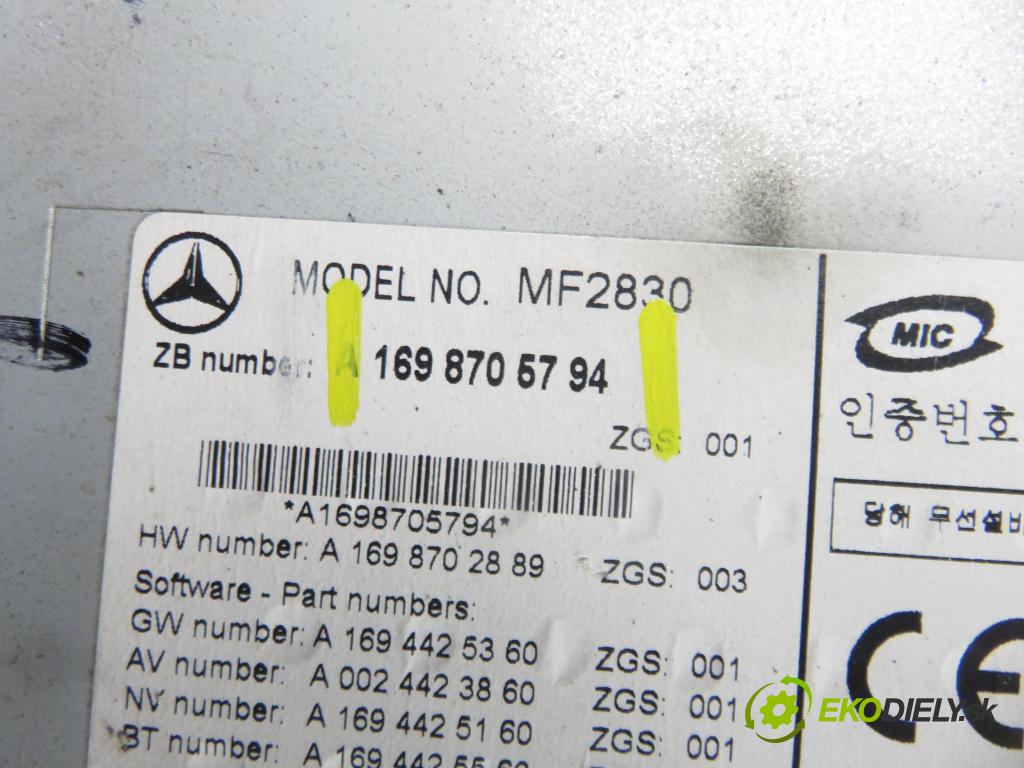 MERCEDES-BENZ KLASA B Sports Tourer (W245) MINIVAN 2009 103,00 B 200 CDI (245.208) -  140 OM 640.941 1991,00 RADIO CD 1698705794