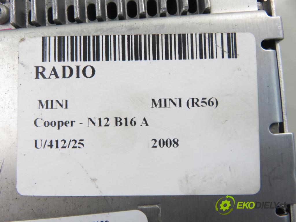 MINI MINI (R56) HB 2008 88,00 Cooper 120 - N12 B16 A 1598,00 RADIO CD 3452697