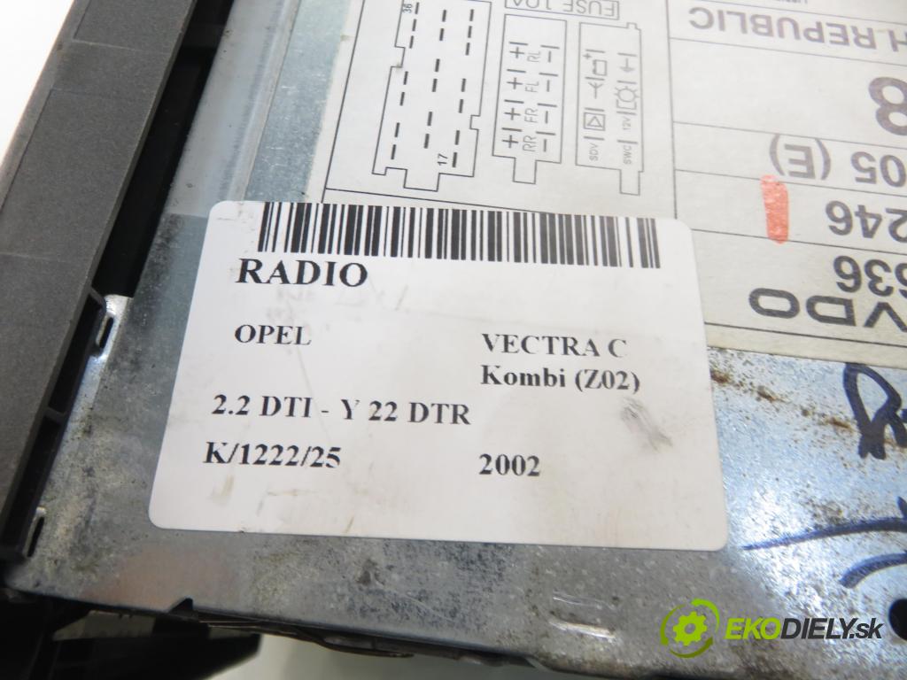 OPEL VECTRA C Kombi (Z02) KOMBI 2002 92,00 2.2 DTI - Y 22 DTR 2172,00 RADIO 13138246