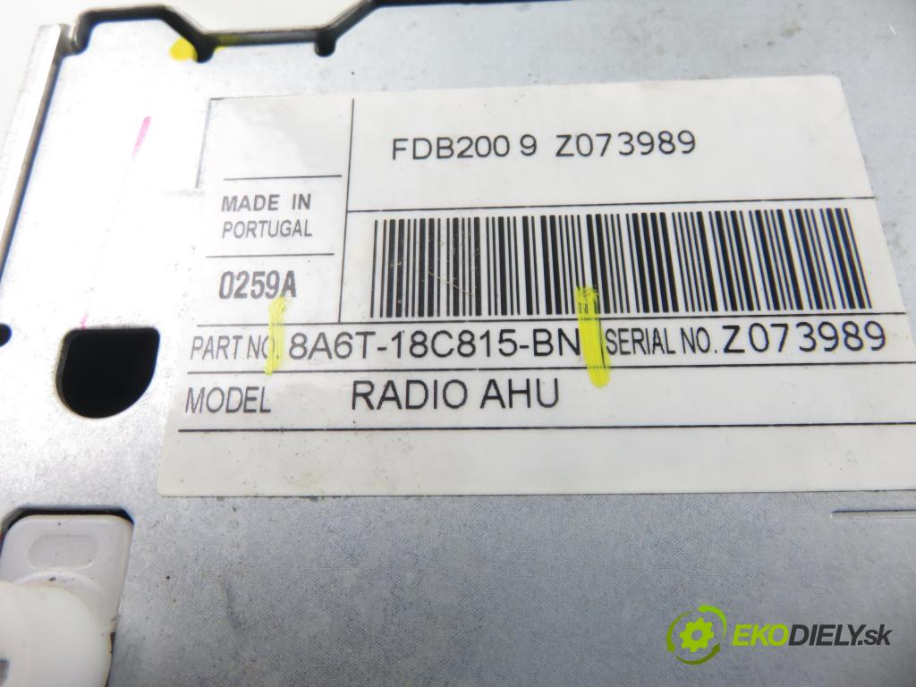 FORD FIESTA VI (CB1,CCN) HB 2009 51,00 1.4 TDCi - F6JD 1399,00 RADIO CD 8A6T18C815BN