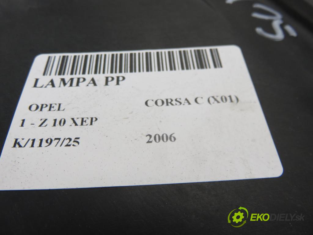 OPEL CORSA C (X01) HB 2006 44,00 1 - Z 10 XEP 998,00 světlo PP 