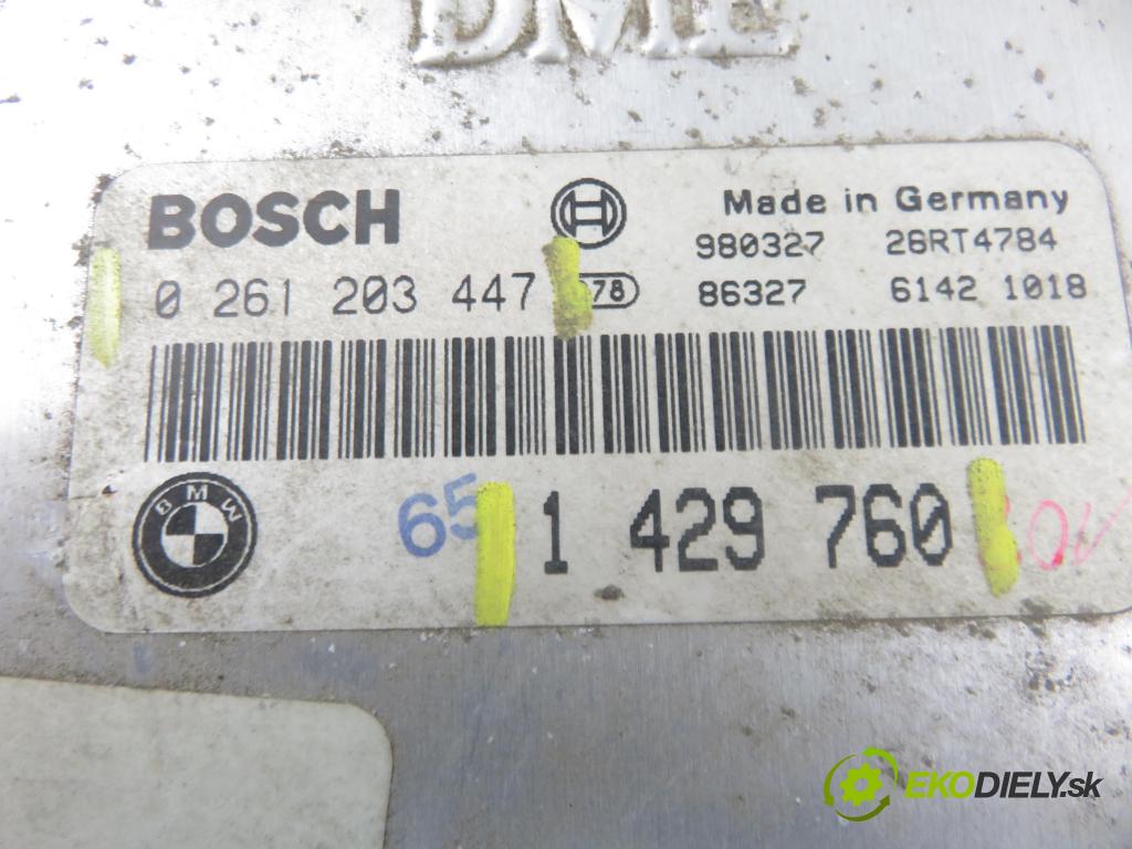 BMW 3 Touring (E36) KOMBI 1998 85,00 318 i 116 - M43 B18 (184E2) 1796,00 řídící jednotka motora 1429760 ; 0261203447