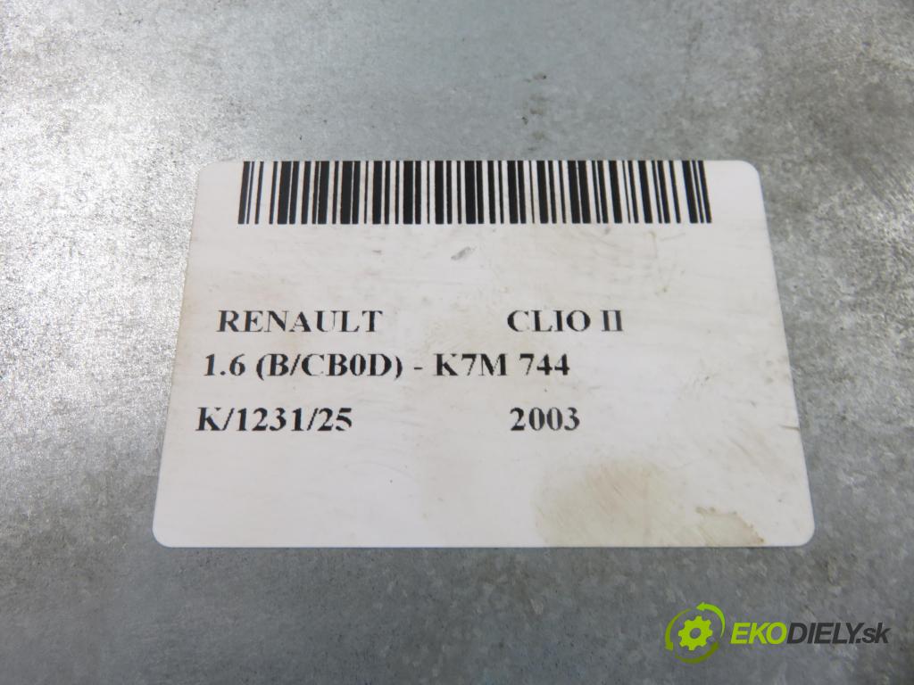 RENAULT CLIO II (BB_, CB_) HB 2003 66,00 1.6 (B/CB0D) - K7M 744 1598,00 RADIO CD 8200029541