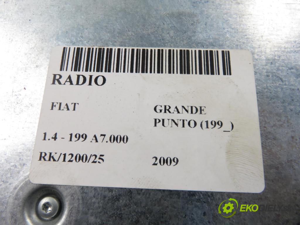 FIAT GRANDE PUNTO (199_) HB 2009 55,00 1.4 - 199 A7.000 1368,00 RADIO 7354107270